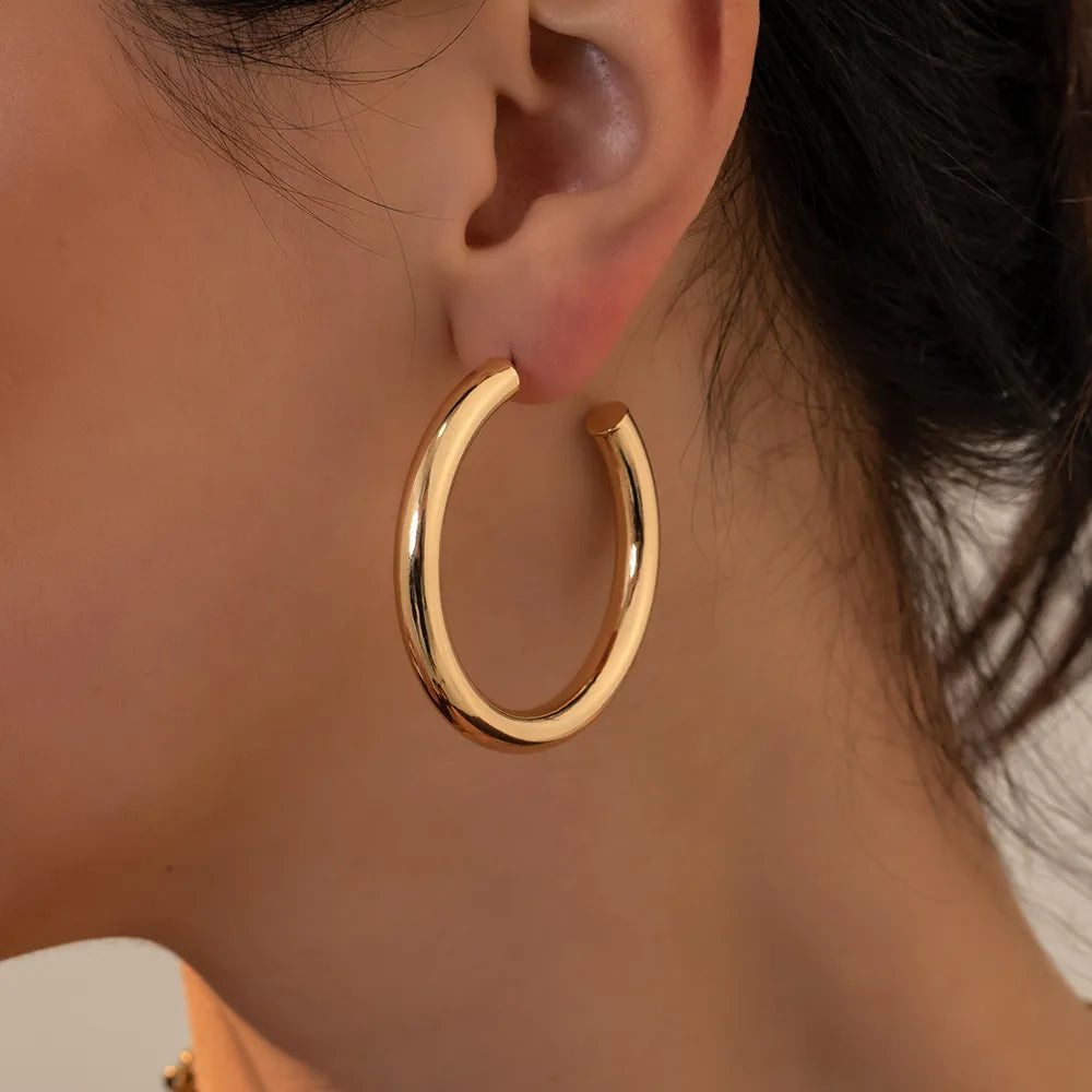 Casey Gold Hoop Earrings