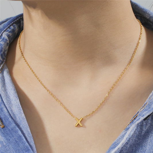 Minimalist Initial Link Necklace